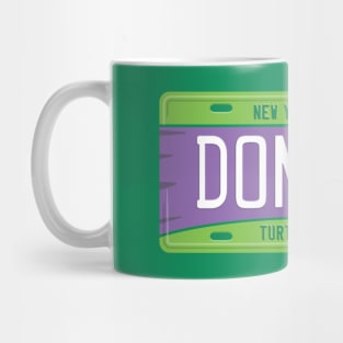 Donatello License Plate Mug